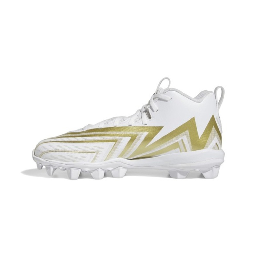 Men's‎ Freak Spark 23 Football Cleats by adidas White Gold Size 9 New With Box - Picture 3 of 6